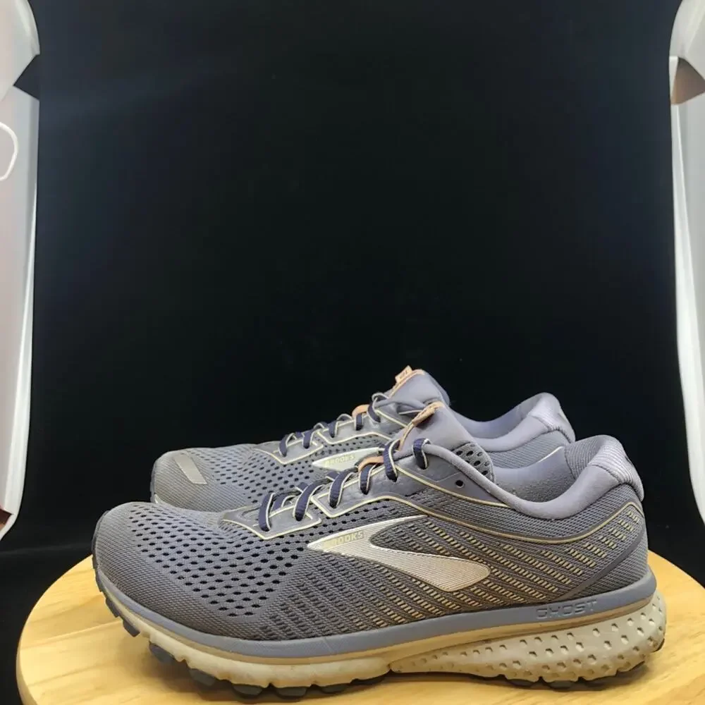 Brooks Womens Ghost 12 1203051B086 Gray Running Shoes Lace Up Low Top Sz 10.5 B - Picture 7 of 10